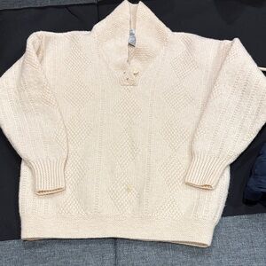 Elegant Cream Turtleneck Sweater